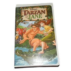 DISNEY'S TARZAN & JANE vintage VHS in original plastic clamshell case